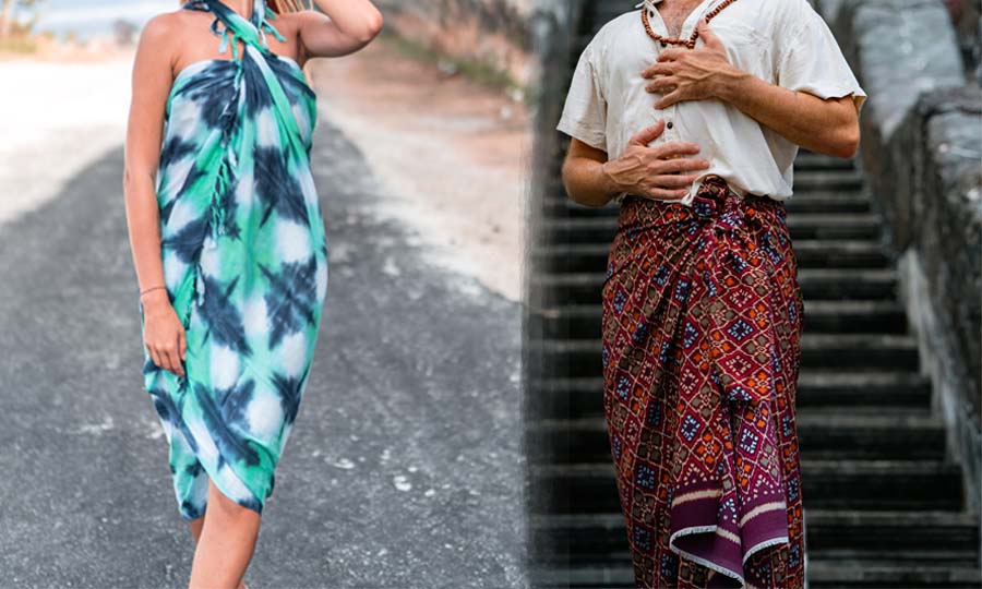 Saronger dam och herr unisex från Thailand Saronger dam och herr unisex från Thailand